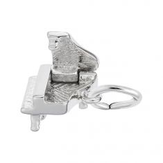 Sterling Silver Piano 3D Charm