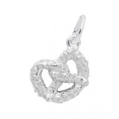 image of Sterling Silver Pretzel 3D Charm with sku:10777301000