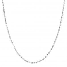 Sterling Silver Rope Chain, 2.9mm - 22 Inches