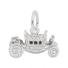 Sterling Silver Royal Carriage 3D Charm