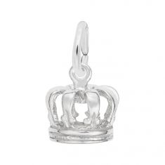image of Sterling Silver Royal Crown 3D Charm with sku:10011901000