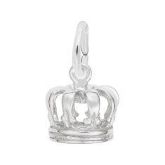 Sterling Silver Royal Crown 3D Charm