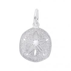 Sterling Silver Sand Dollar 2D Charm