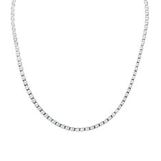 Sterling Silver Semi-Solid Mariner Link Chain Necklace 5mm - 22 Inches