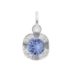 Sterling Silver September Petite Birthstone 2D Charm