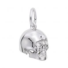 Sterling Silver Skull 3D Charm