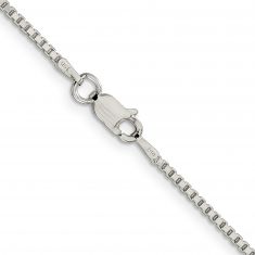 Sterling Silver Solid Box Chain Necklace | 1.5mm