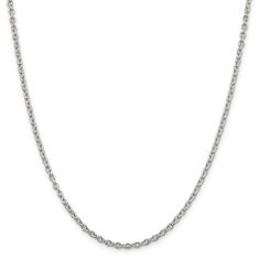 Sterling Silver Solid Cable Chain Necklace | 2.75mm