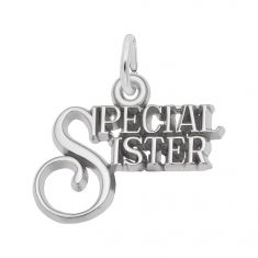 Sterling Silver Special Sister Flat Charm