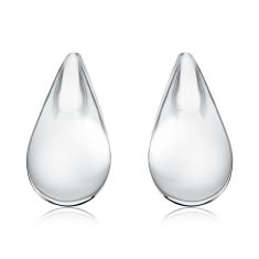 Sterling Silver Teardrop Electroform Earrings - 43mm