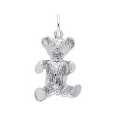 Sterling Silver Teddy Bear 3D Charm