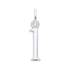 Sterling Silver That's My Number 1 Flat Charm