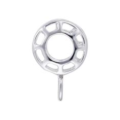 Sterling Silver Thin Caged Charmdrop Charm Holder