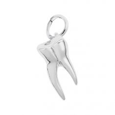 Sterling Silver Tooth 3D Charm
