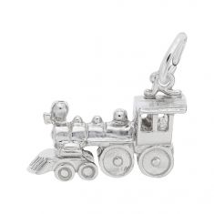 Sterling Silver Train 3D Charm
