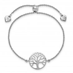 Sterling Silver Tree of Life Bolo Bracelet | 9 Inches