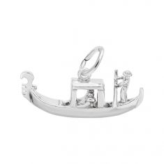image of Sterling Silver Venetian Gondola 3D Charm with sku:10069901000
