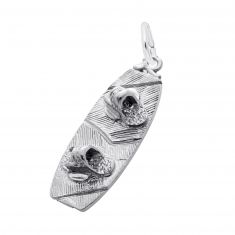 Sterling Silver Wakeboard 3D Charm