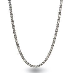 Men's Sterling Silver Wheat Chain | 22 Inches