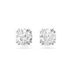 Swarovski Crystal and Zirconia Constella Rhodium-Plated Stud Earrings, Small