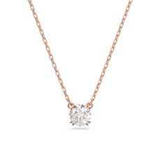 Swarovski Crystal and Zirconia Constella Rose Gold-Tone Pendant Necklace