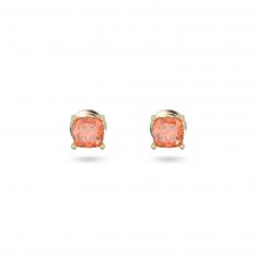 Orange swarovski crystal earrings top