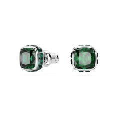 Swarovski Crystal Birthstone Rhodium Plated Stud Earrings