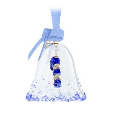 Swarovski Crystal Blue Holiday Cheers Dulcis Bell Ornament