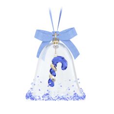 Swarovski Crystal Blue Holiday Cheers Dulcis Bell Ornament