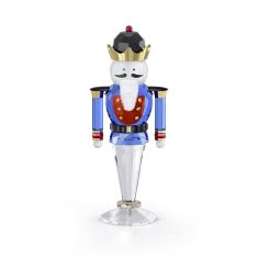 image of Swarovski Crystal Blue Holiday Cheers Nutcracker Figurine with sku:20472502