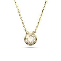 Swarovski Crystal Champagne Gold-Tone Plated Bella V Pendant Necklace