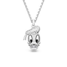 Swarovski Crystal Disney Donald Duck Rhodium-Plated Pendant Necklace