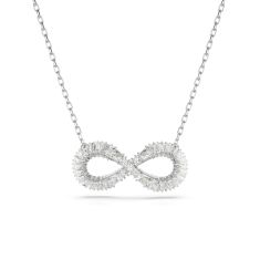 Hallmark Diamonds Two Tone Infinity Cross Necklace 1 10ctw REEDS Jewelers