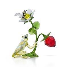 image of Swarovski Crystal Idyllia Frog Bee and Strawberry Figurine with sku:20472098
