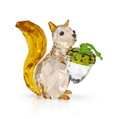 image of Swarovski Crystal Idyllia Squirrel and Acorn Figurine with sku:20477154