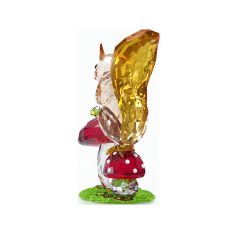 Swarovski Crystal Idyllia Squirrel and Mushrooms Figurine