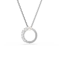Swarovski Crystal Matrix Rhodium Plated Pendant Necklace