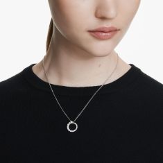 Swarovski Crystal Matrix Rhodium Plated Pendant Necklace
