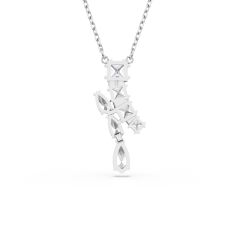 Swarovski Crystal Matrix Rhodium Plated Pendant Necklace