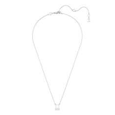 Swarovski Crystal Stilla Rhodium Plated Pendant Necklace