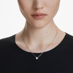 Swarovski Crystal Stilla Rhodium Plated Pendant Necklace