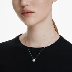 Swarovski Crystal Stilla Rhodium Plated Pendant Necklace
