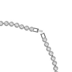 Swarovski Crystal Una Angelic Ruthenium Plated Tennis Necklace