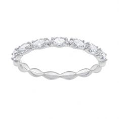 Swarovski Crystal Vittore Marquise Rhodium Plated Stackable Ring