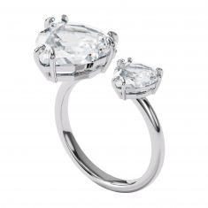 Swarovski Crystal Millenia Ring with Triangle Cut Crystals - Size 7