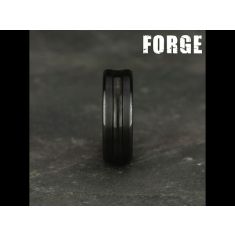 Black Titanium 7.5mm Center Cut Comfort Fit Wedding Band