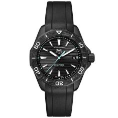 TAG Heuer AQUARACER Professional 200 Solargraph Black Rubber Strap Watch | 40mm | WBP1112.FT6199