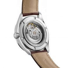 TAG Heuer CARRERA Calibre 5 Automatic Day-Date Silver Dial Leather Strap Watch | 41mm | WBN2011.FC6484