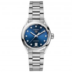 TAG Heuer CARRERA Calibre 9 Automatic Blue Diamond Dial Stainless Steel Watch | 29mm | WBN2413.BA0621