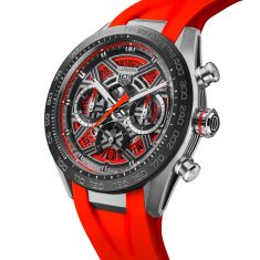 TAG Heuer CARRERA Chronograph Extreme Sport Orange Rubber Strap Watch 44mm - CBU2082.FT6275